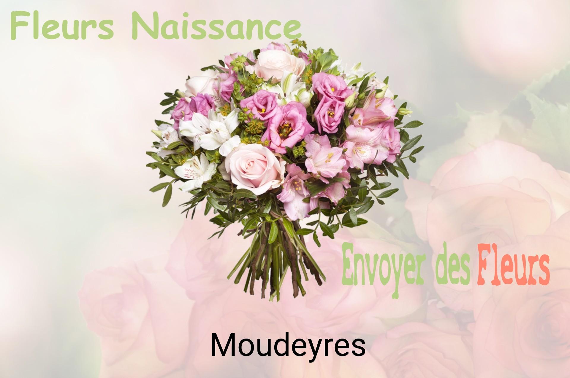 Bouquet de fleurs de naissance livré à Moudeyres