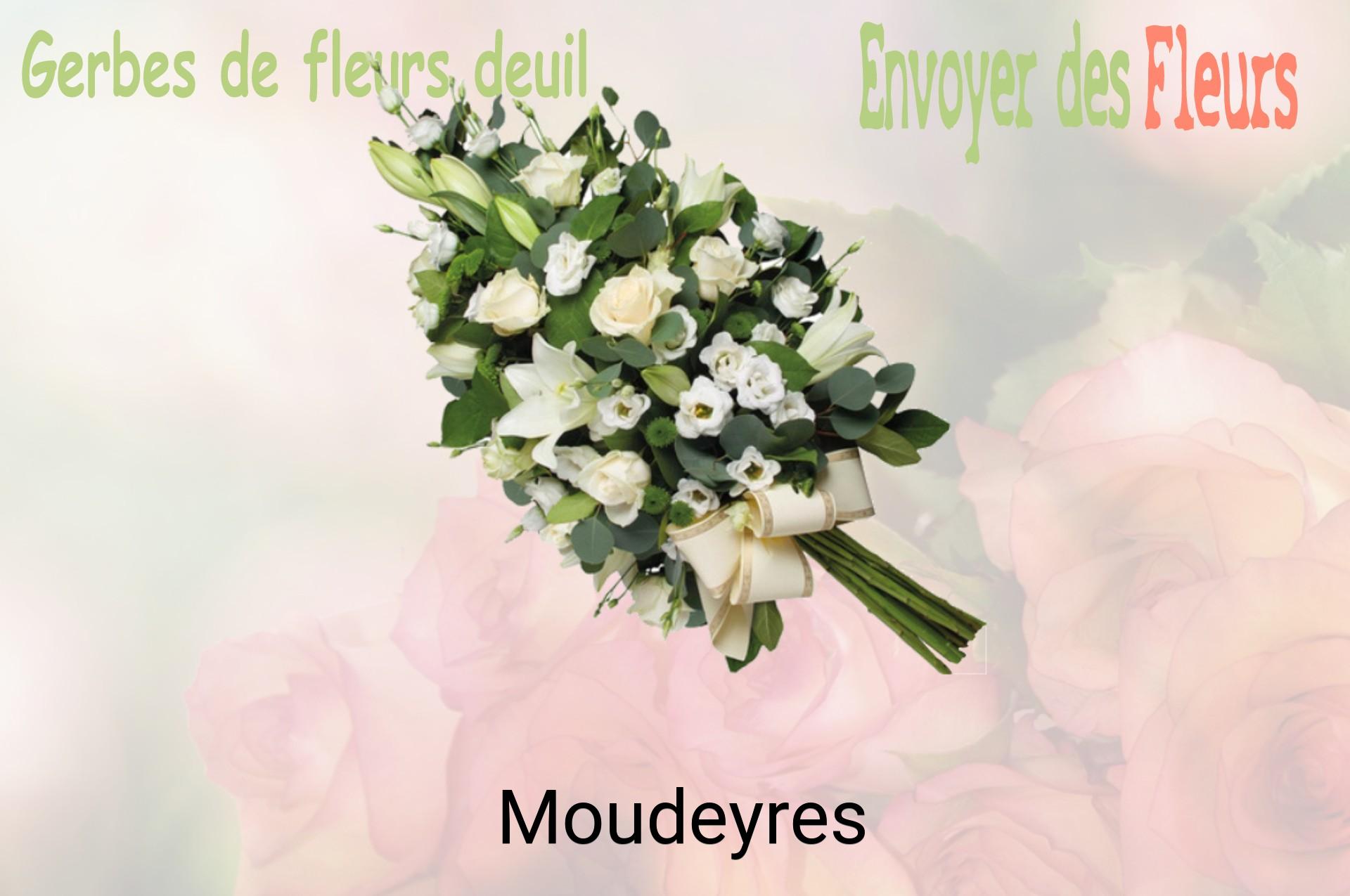Gerbe de fleurs de deuil livrée à Moudeyres